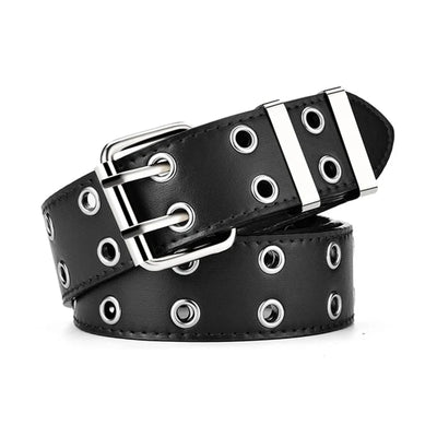 Unisex Punk Hip Hop Belt Large Size Double Hole - Smarsty