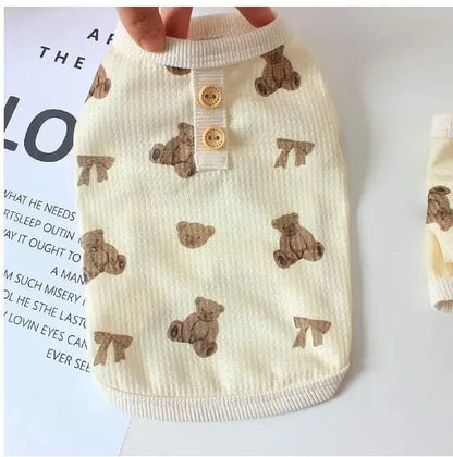 Comfortable Cotton Dog Jumpsuit for Spring Summer - Smarsty
