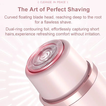 Women Hair Removal Razor Electric Epilator Portable Painless Pubic Legs Body Hair Trimmer for Ladies Bikini Underarms Legs Hair