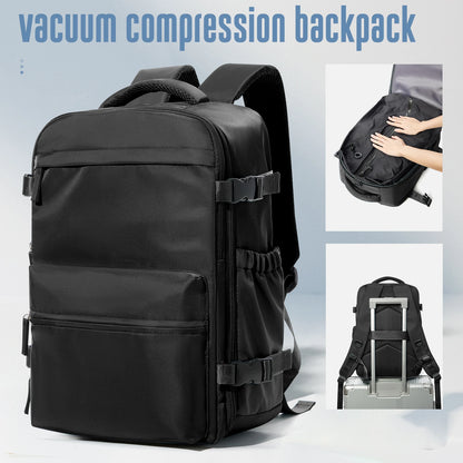 Vacuum Backpack Travel Bag for Men Large Capacity Backpack Business Laptop Backpack Women Men Expandable Backpack School Bag - Smarsty
