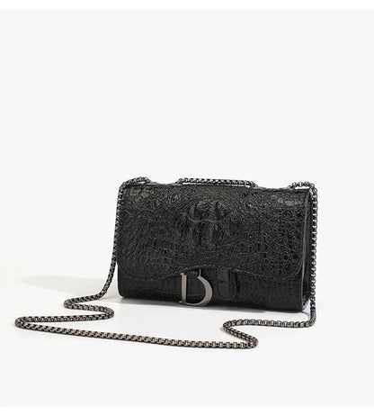 Luxurious Women's Sequined Crossbody Handbag With Chains - Smarsty