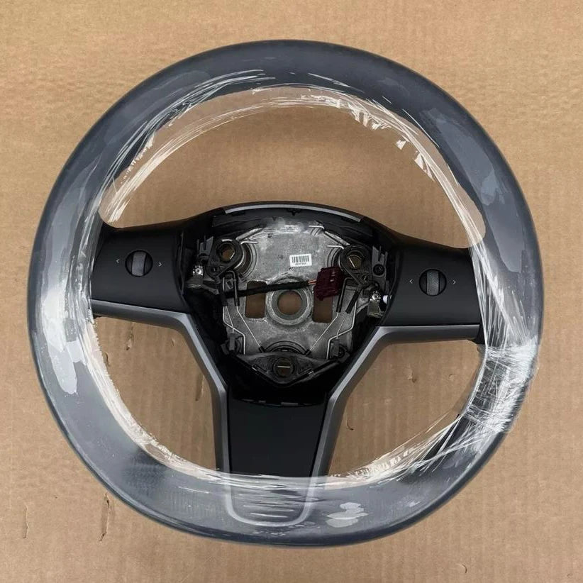 Heated Steering Wheel PU Leather Car Steering Wheel with Heating Function 1490214-00-B For Tesla Model 3 Model Y 2017-2023