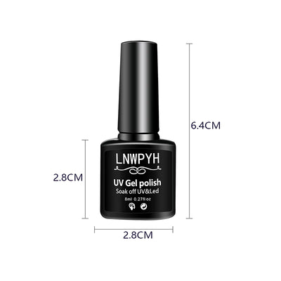 LNWPYH 26 Color Gel Nail Polish Set with Base and Top Coat - Smarsty