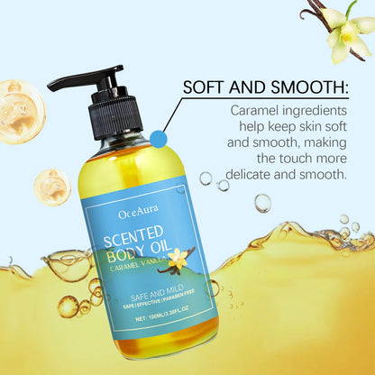 Vanilla Body Massage Oil for Deep Moisturizing and Stress Relief - Smarsty
