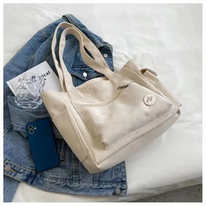 Women Canvas Tote Bag Large Capacity Shoulder Handbag - Smarsty