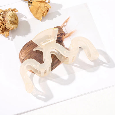 13cm Large Hair Clip For Thick Hair Strong Hold Transparent - Smarsty