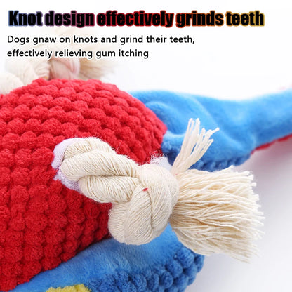 Indestructible Plush Parrot Dog Toy for All Dogs - Smarsty