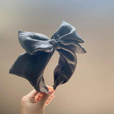 Wide Bow Headband Women Comfortable Soft Stretch Turban - Smarsty