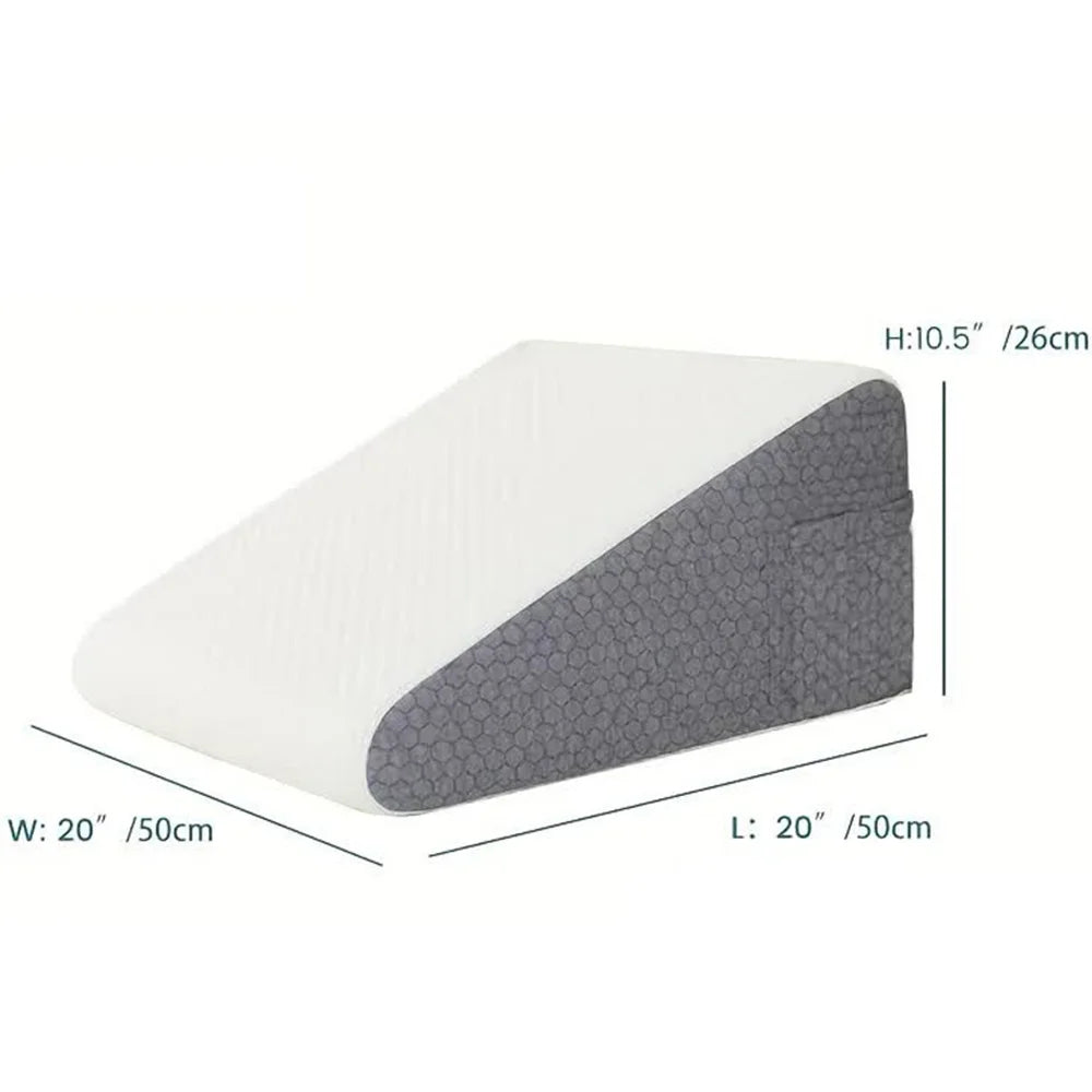 Bed Wedge Pillow for Snoring Relief and Leg Elevation - Smarsty