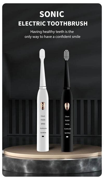 Jianpai Waterproof Acoustic Electric Toothbrush with 5 Gear Modes - Smarsty