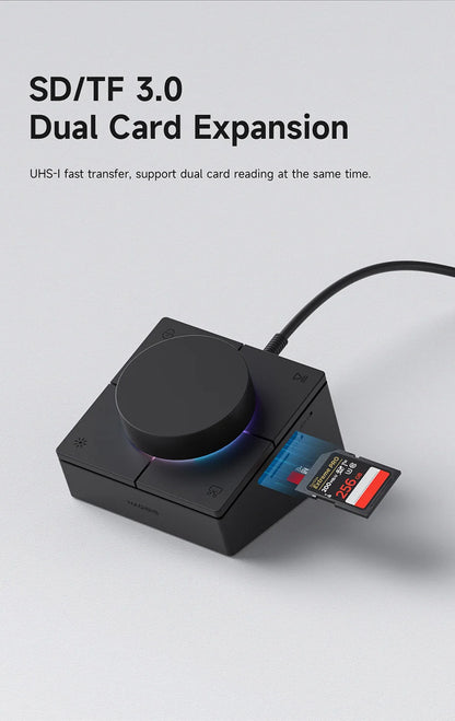 USB C Hub Docking Station Shortcut Buttons Volume Control
