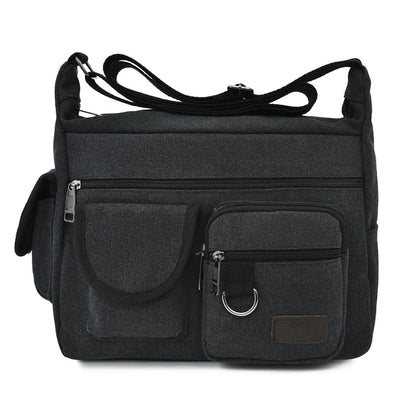 Premium Canvas Crossbody Bag For Men Luxury Messenger - Smarsty