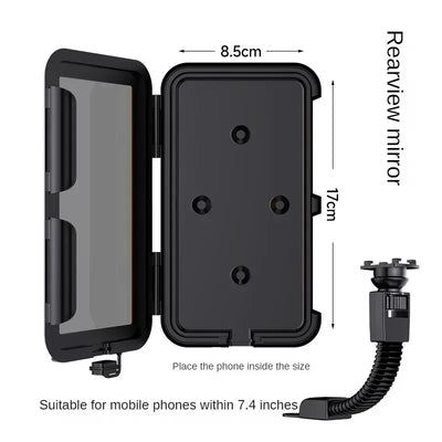 Waterproof Motorcycle Phone Holder Mount On Handlebar - Smarsty