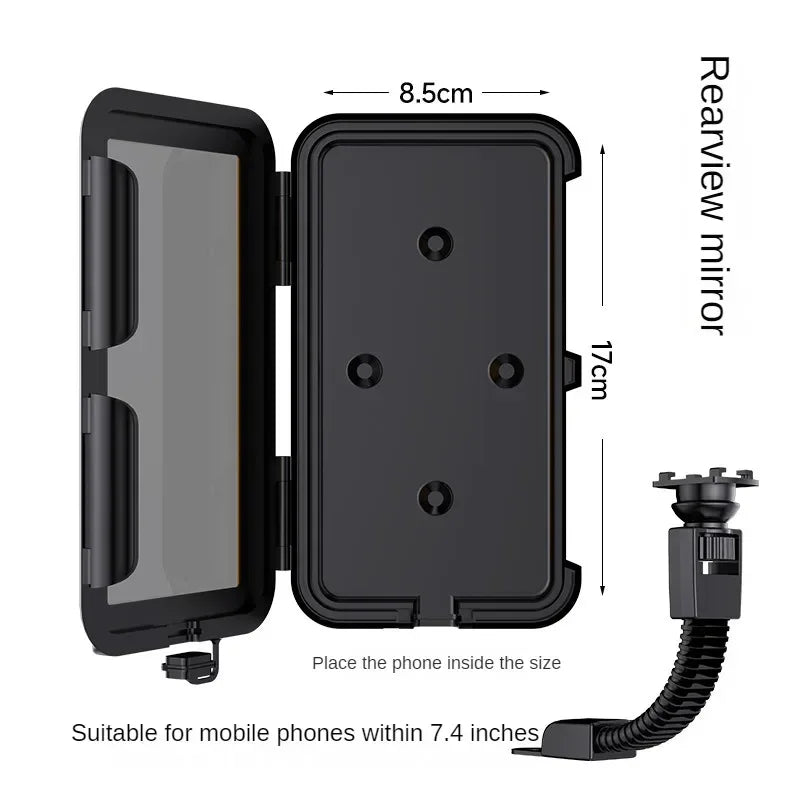 Waterproof Motorcycle Phone Holder Mount On Handlebar - Smarsty