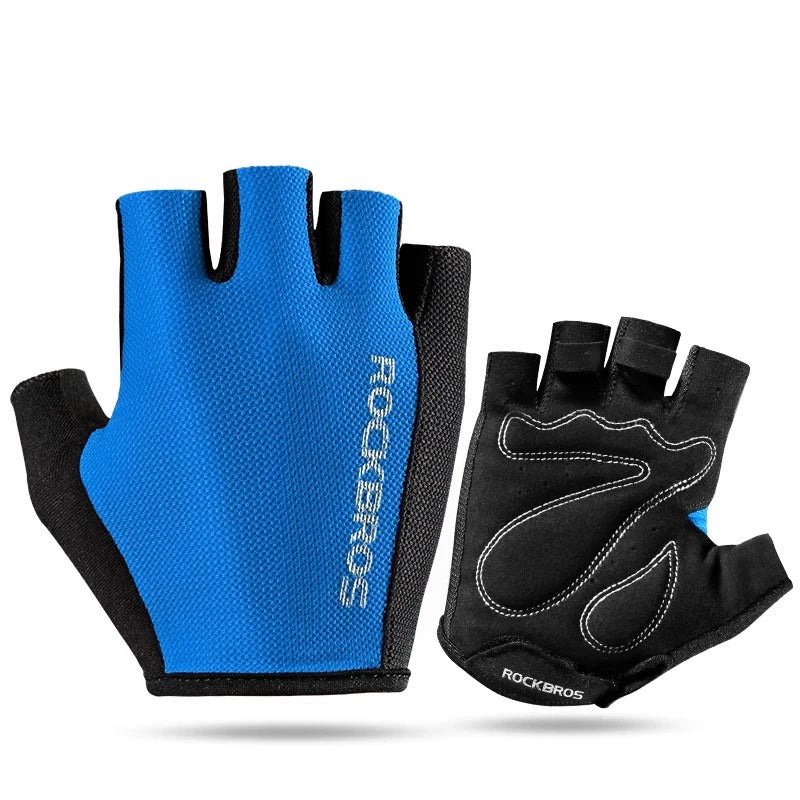 RockBros Breathable Half Finger Cycling Gloves with Anti Slip Pads - Smarsty
