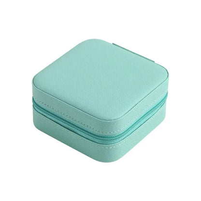 Leather Jewelry Case Travel Organizer with Compartments - Smarsty