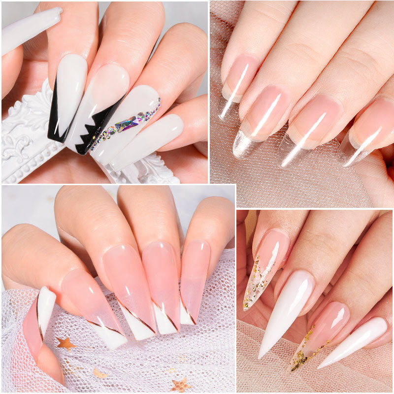 Nude Milk White Gel Nail Polish for Long Lasting Manicure - Smarsty