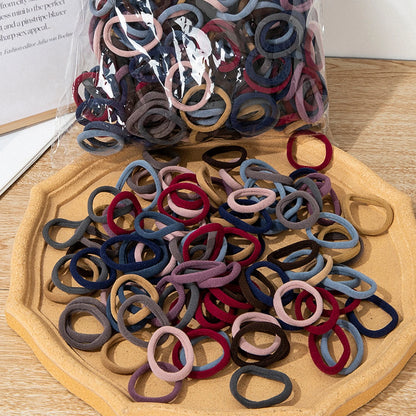 High Elastic Nylon Hair Bands 100 Pack Soft No Damage - Smarsty