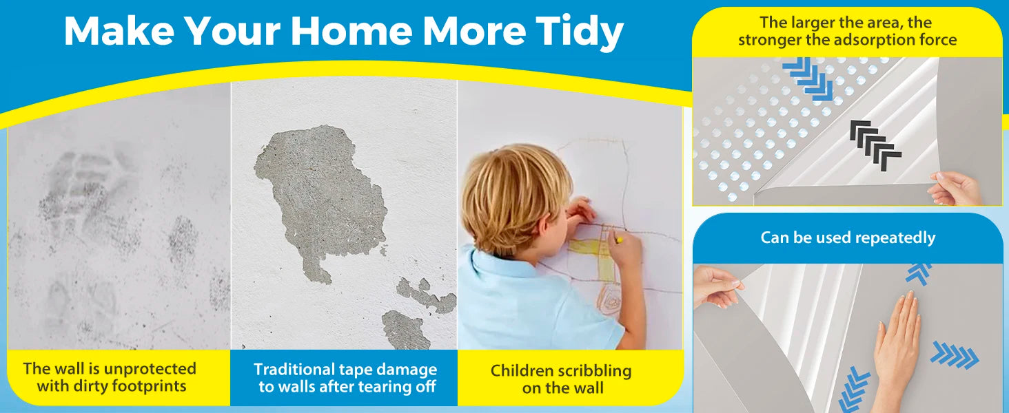 Transparent Electrostatic Wall Film Waterproof and Dirt-resistant - Smarsty