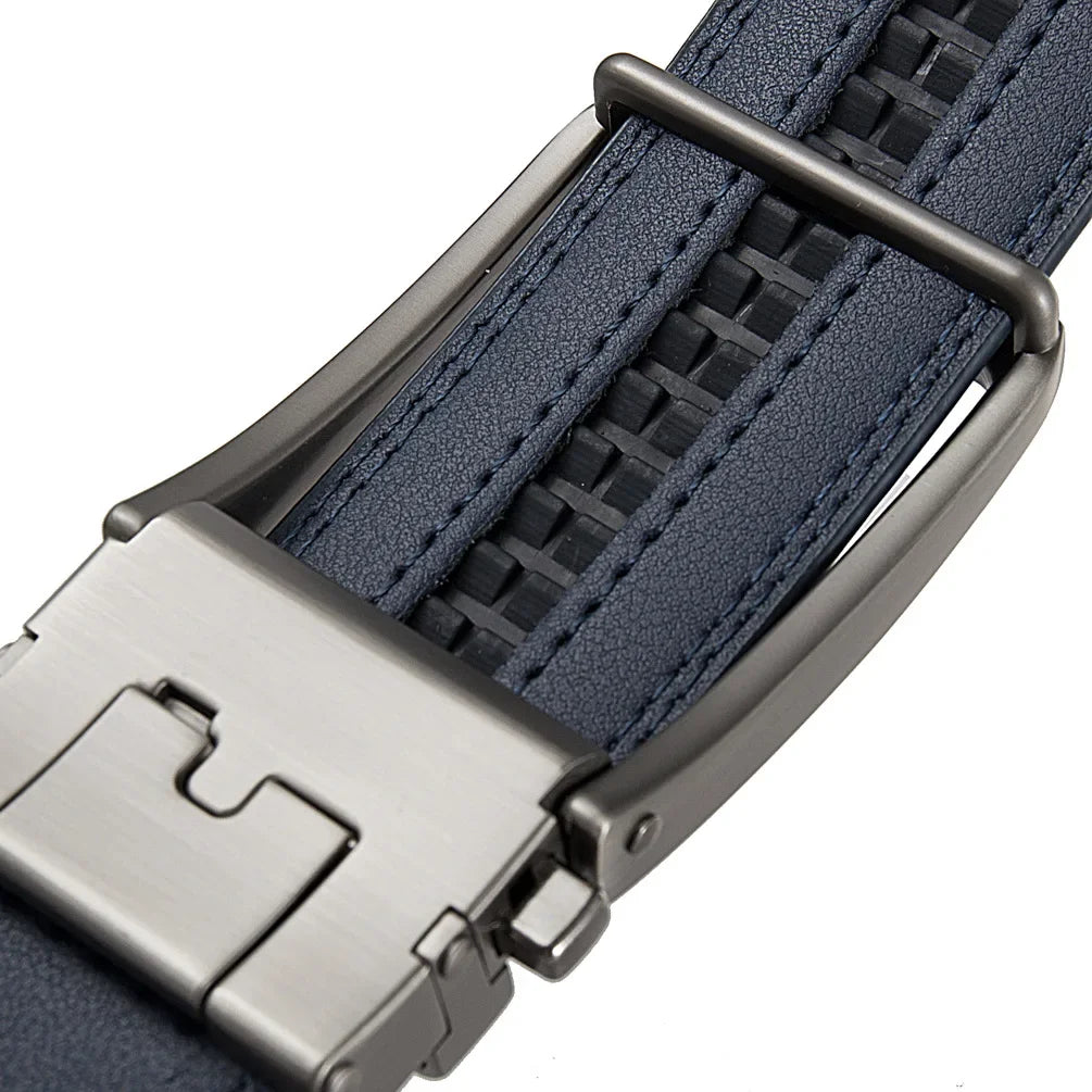 Luxury Genuine Leather Click Belt for Men Automatic Buckle - Smarsty