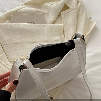 Vintage Patent Leather Shoulder Bag For Women Designer - Smarsty