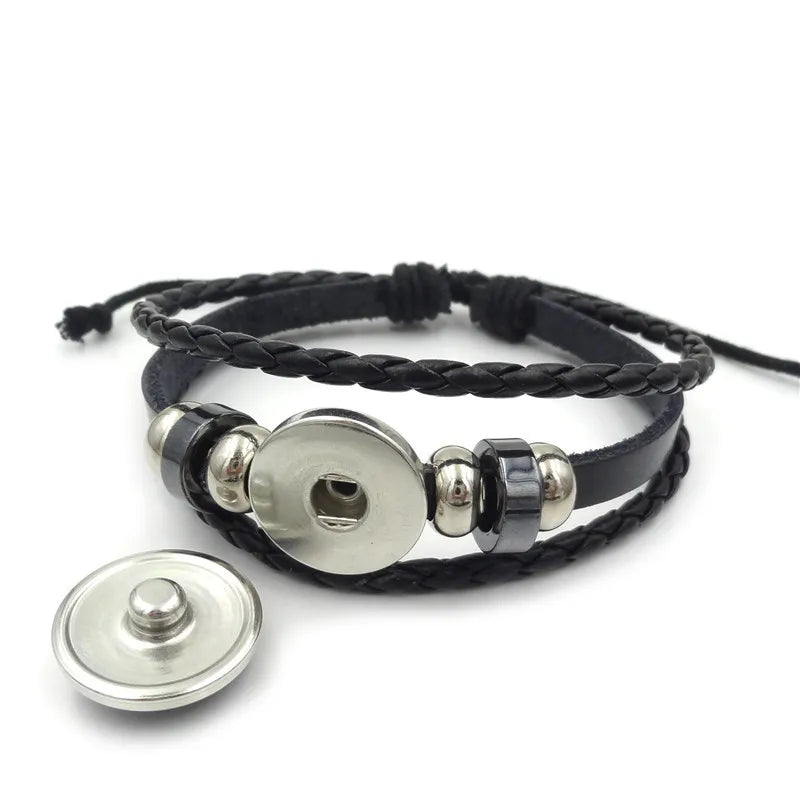 Anime Mega Stone Leather Bracelet Adjustable Bangle Gift - Smarsty