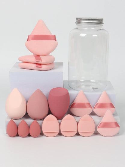 Spring Cosmetic Puff Set with Mini Makeup Eggs and Cushions - Smarsty