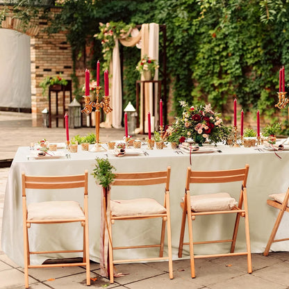 Satin Rectangle Tablecloth for Elegant Wedding Decor - Smarsty