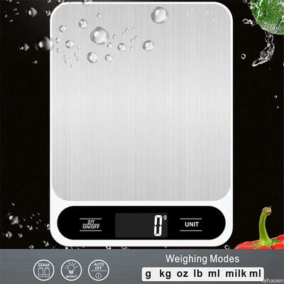Digital Kitchen Scale With LED Display Waterproof Design - Smarsty