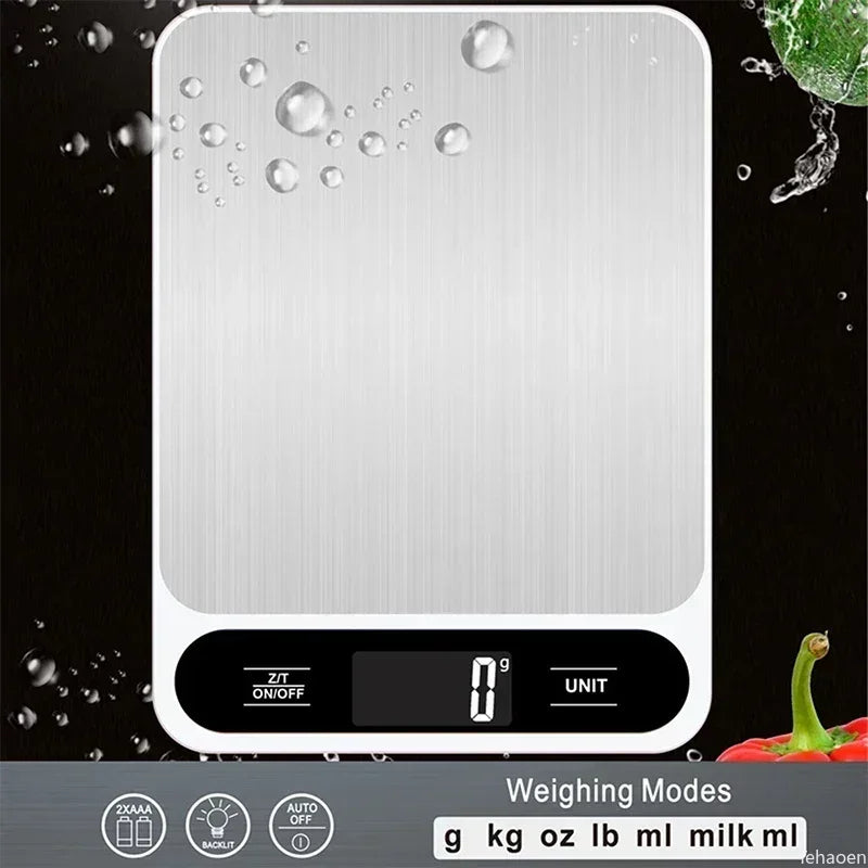 Digital Kitchen Scale With LED Display Waterproof Design - Smarsty