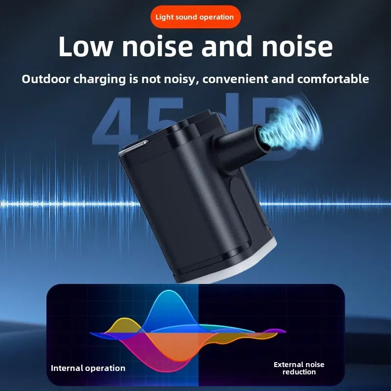 Mini Portable Air Pump USB Rechargeable Inflate Deflate - Smarsty