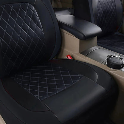 All Season Quilted PU Leather Car Seat Cover Waterproof - Smarsty