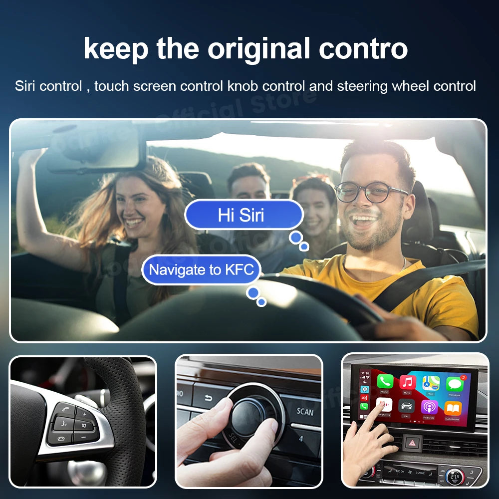 Wireless CarPlay Android Auto 2in1 Car Adapter Pro Box - Smarsty
