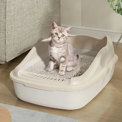 Small Cat Litter Box with Anti-Splash Design - Smarsty