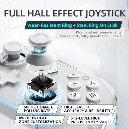 Wireless Gaming Controller with Hall Trigger for Switch and PC - Smarsty