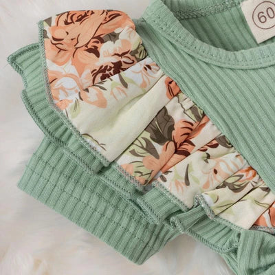 Summer Baby Girl Dress With Bowknot Striped Jumpsuit Cotton Dress For Newborn Floral Clothes Baby Crawling Clothes by Smarsty