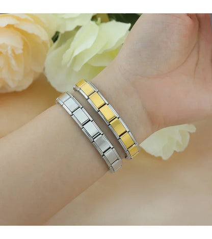 Stainless Steel Elastic Italian Link Bracelet Durable Charm Bangle - Smarsty