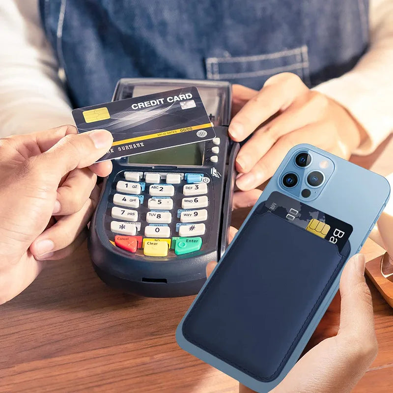 MagSafe Leather Wallet Case With Card Holder For iPhone - Smarsty