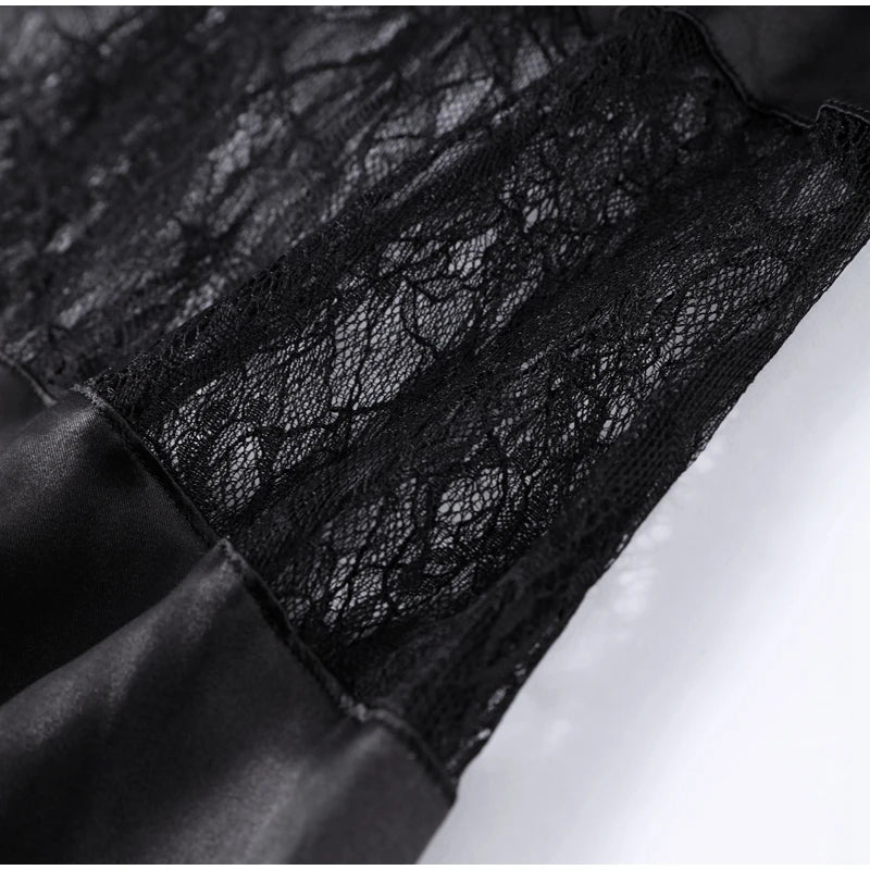 Elegant Lace Halter Dress Women Slim V-neck Backless Evening Long Dresses Woman Sleeveless Vintage Party Robe Lady Spring Summer - Smarsty