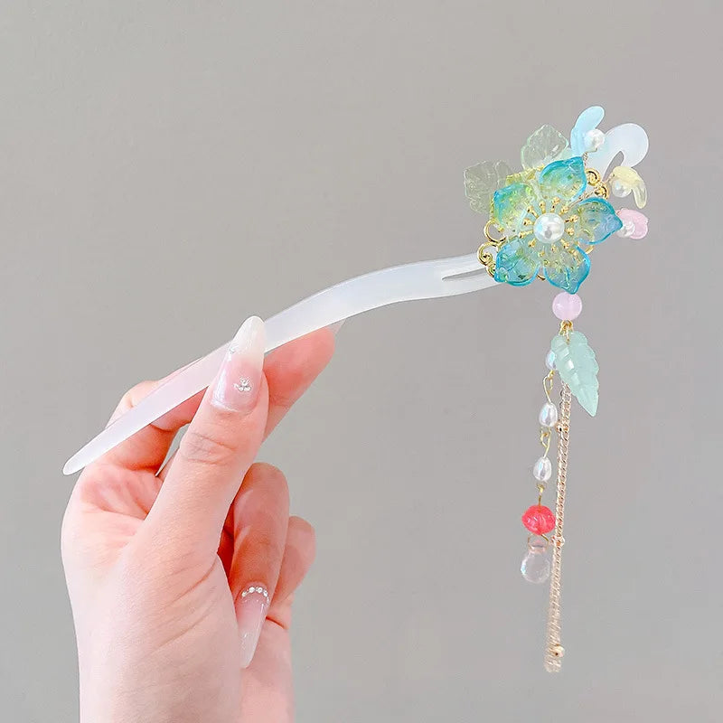 Elegant Flower Tassel Hair Clip for Women - Smarsty