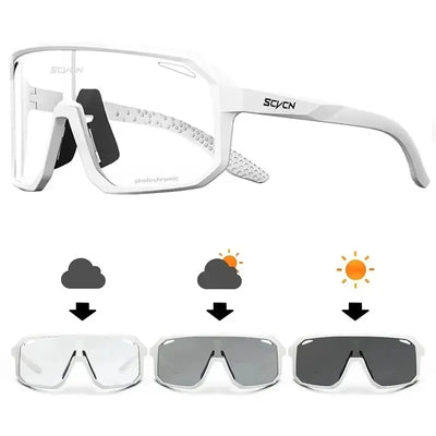 Cycling Glasses Photochromic Sunglasses Men Women Mountain Bike Road Eyewear New Bicycle Riding Outdoor Sports Hiking Goggles - Smarsty