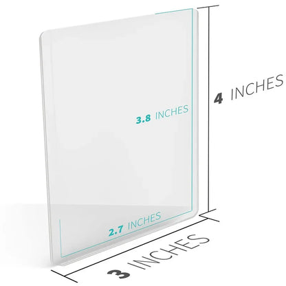 Card Sleeves Holder Game Cards  PVC Hard Plastic Toy Top  For Protectors Trading Storage Gift 3 x 4inches - Smarsty