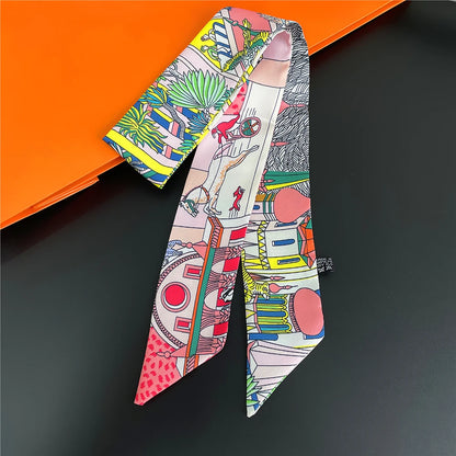 Silk Summer Scarf for Women Lightweight Neckwear - Smarsty