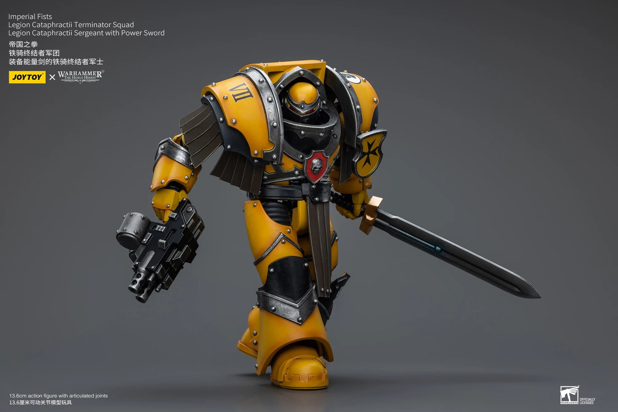 JOYTOY Warhammer 40k 1/18 Action Figures Anime 13.6cm Imperial Fists Legion Cataphractii Terminator Squad Collection Model Toys