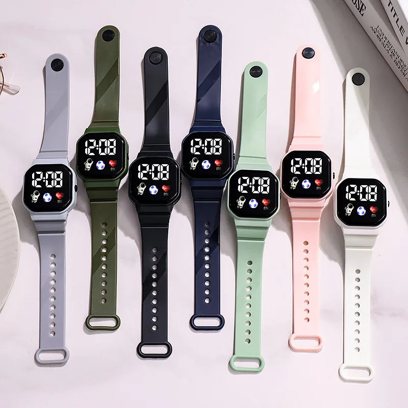 Kids Waterproof Sport Digital Watch with Silicone Strap - Smarsty