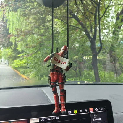 Deadpool Car Pendant Rearview Mirror Charm Interior Decor - Smarsty