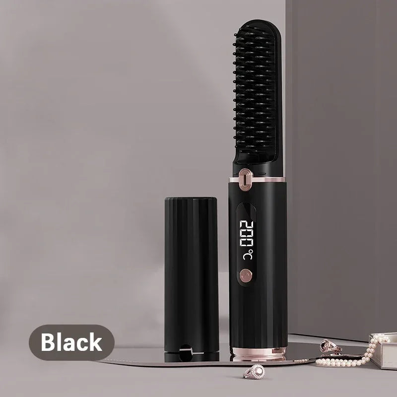 Portable Wireless Hair Straightener with Negative Ion Technology - Smarsty