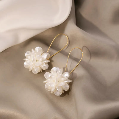 Versatile Pearl Petal Ball Earrings For Women Fashion Set - Smarsty