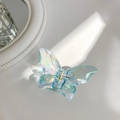 Cute Transparent Butterfly Hair Claw Clips Non Slip - Smarsty
