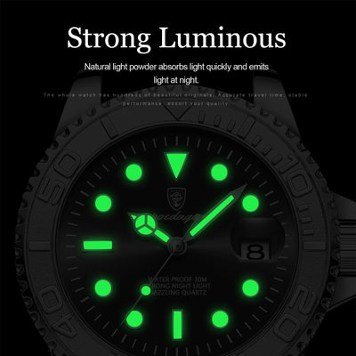 Luxury Waterproof Quartz Watch for Men with Luminous Feature - Smarsty